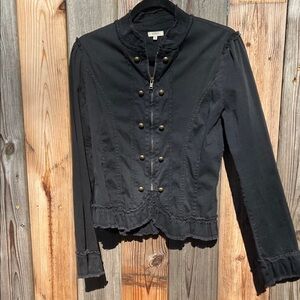 Women's Black Military Style Jacket
